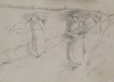 द ट्विग गैथेरर्स, c.1896 द्वारा केमिली जैकब पिसारो