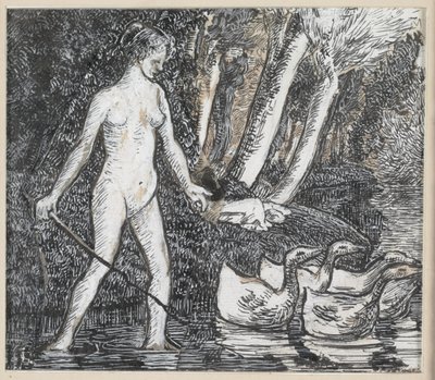 बाइस विथ गीज़, 1895 द्वारा केमिली जैकब पिसारो