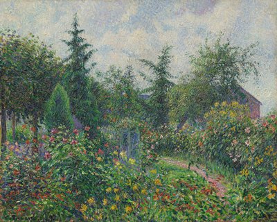 ऑक्टेव मिर्ब्यू, लेस डैम्प्स, 1892 में गार्डन और हेनहाउस। द्वारा Camille Pissarro