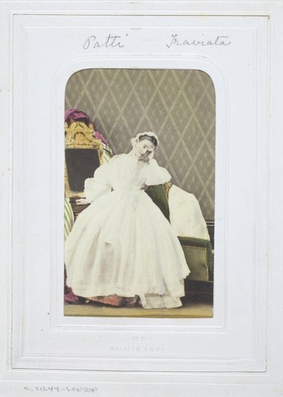 एडेलिना पट्टी, ट्रावियाटा, 1860-69। द्वारा केमिली सिलवी