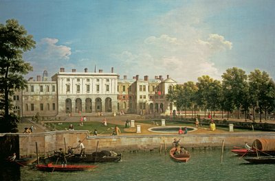 टेम्स नदी से पुराना समरसेट हाउस, c.1746-50 द्वारा जियोवानी एंटोनियो कैनाल (कैनेटेटो)