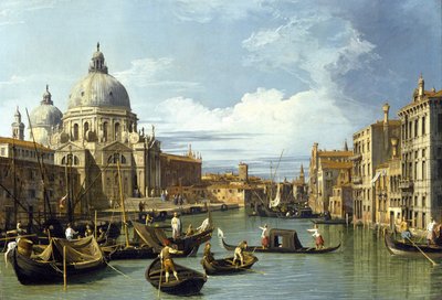 1730 के ग्रैंड कैनल, वेनिस में प्रवेश द्वारा Giovanni Antonio Canal