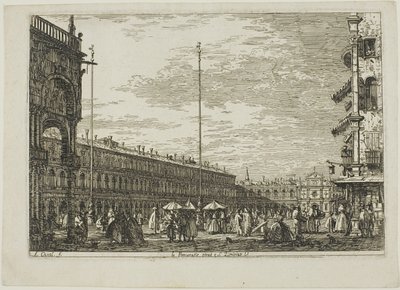 le Procuratie niove e S. Ziminian V., from Vedute द्वारा कानालेत्तो