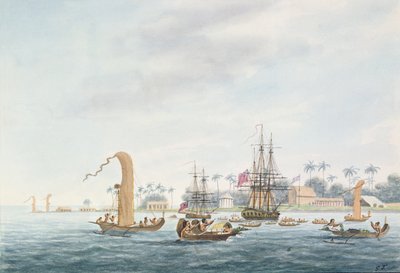 प्वाइंट वीनस, ओटाहाइटी द्वीप, 1792 द्वारा कैप्टन जॉर्ज टोबिन