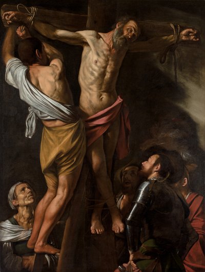संत एंड्रयू का क्रूस पर चढ़ना द्वारा Michelangelo Merisi da  Caravaggio