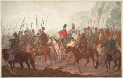 जुलाई 1799, 1800 में बोहेमिया के माध्यम से यूराल कोसैक्स का मार्च द्वारा कार्ल एडॉल्फ हेनरिक हेस्सो