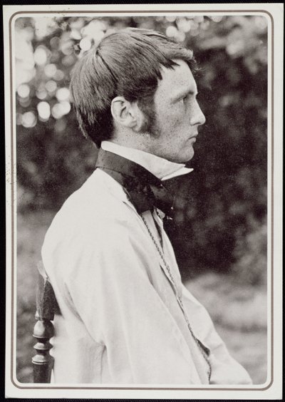 हेनरिक वोगेलर का पोर्ट्रेट (1872-1942) 1898 (bw फोटो) द्वारा Carl Eeg