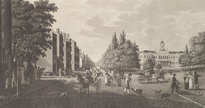 न्यूयॉर्क में ब्रॉडवे और सिटी हॉल न्यूयॉर्क में ब्रॉडवे और सिटी हॉल, 1824। द्वारा कार्ल फ्रेड्रिक एक्रेली