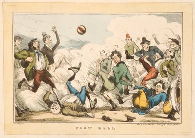 लंदन की सड़कों पर फुटबॉल, 1820 द्वारा कार्ल एच। हीथ