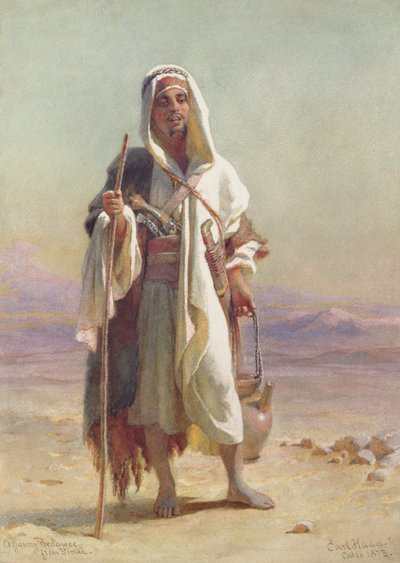 सिनाई, 1873 से एक युवा बेदवे द्वारा Carl Haag