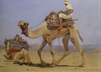 कैमल लेट की तैयारी, 1858 द्वारा Carl Haag