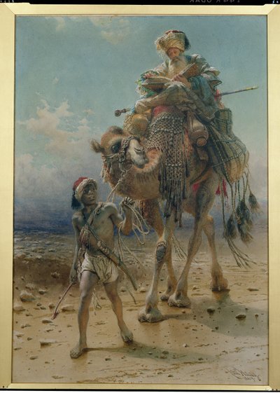 रेगिस्तान को पार करते हुए, 1869 द्वारा कार्ल हाग