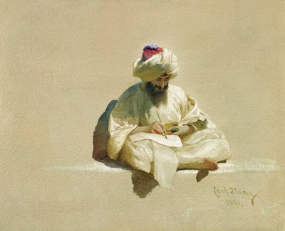 द लेटर राइटर, 1891 द्वारा कार्ल हाग