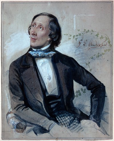हंस क्रिश्चियन एंडरसन का पोर्ट्रेट (1805-1875) द्वारा कार्ल हार्टमैन