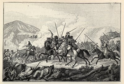 30 अगस्त, 1813 को कुलम की लड़ाई में जनरल वंदामे का कब्जा। द्वारा कार्ल हेनरिक राहल