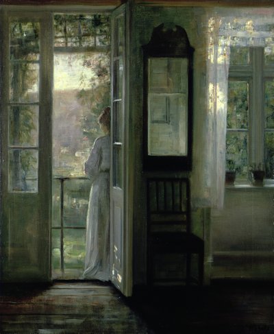 बालकोनी पर खड़ी लड़की द्वारा Carl Holsoe
