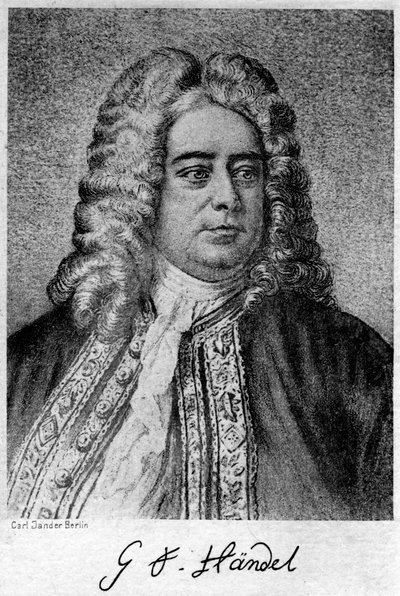 जॉर्ज फ्राइडरिक हैंडेल 1685-1759, जर्मन में जन्मे ब्रिटिश संगीतकार, 20 वीं शताब्दी। द्वारा कार्ल जैंडर