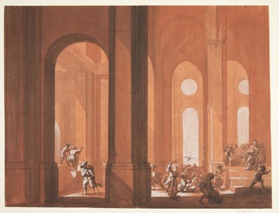 मसीह ने व्यापारियों को मंदिर से निकाल दिया द्वारा कार्ल क्रिक