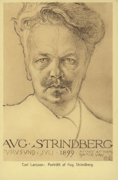 अगस्त स्ट्राइंडबर्ग (1849-1912), स्वीडिश नाटककार, उपन्यासकार, कवि और कलाकार, 1899 द्वारा कार्ल लार्सन