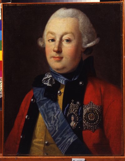 quot;राजनीतिज्ञ और सैन्य व्यक्ति ग्रिगोरी (ग्रेगरी या ग्रिगोरी) ओरलोव (1734-1783) का चित्र, महारानी कैथरीन द्वितीय का पसंदीदाquot; कार्ल लुडविग जोहान क्रिस्टीनेक द्वारा चित्रकारी (1732/3-1792/4) द्वारा कार्ल लुडविग क्रिस्टीनक