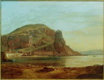 C.Morgenstern, फिश रॉक के साथ टेरासिना, शाम का मूड द्वारा कार्ल मॉर्गेनस्टर्न