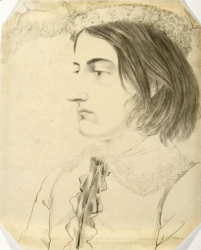 लुडविग साइमन, थियोलॉजिकल स्टूडेंट, 1816 (पेन पेपर पर ब्रश और काली स्याही द्वारा कार्ल फिलिप फोह्र
