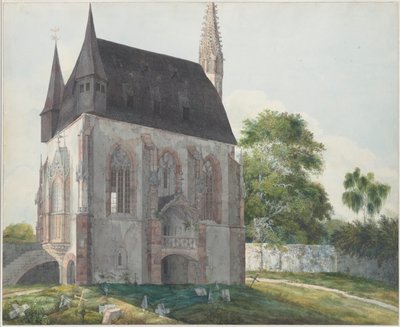 1814 में कैडरिच में द टोटेनकैपेल। द्वारा कार्ल फिलिप फोह्र