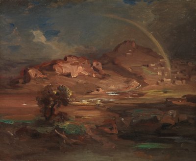नुप्लिया के पास प्रोनोआ में कब्रिस्तान, ca. 1841-1847। द्वारा कार्ल रॉटमैन