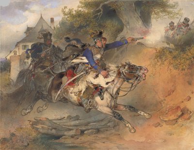 द फोर्जिंग हसर, 1840 द्वारा कार्ल शिंडलर