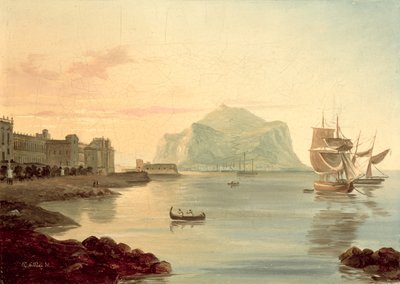पैलेग्रिनो, 1831 के साथ पलेर्मो हार्बर द्वारा कार्ल विल्हेम गोएत्ज़लोफ़