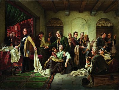 सिलेसियन बुनकर, 1844 द्वारा कार्ल विल्हेम ह्वेनर