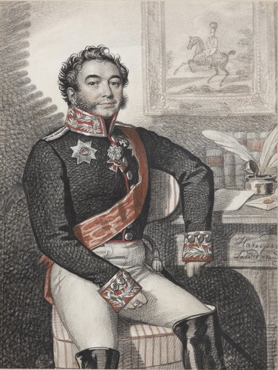 फ्योडोर पेत्रोविच ओपोचिनिन का पोर्ट्रेट 1779-1852, 1826। द्वारा कार्ल वॉन हम्पेलन