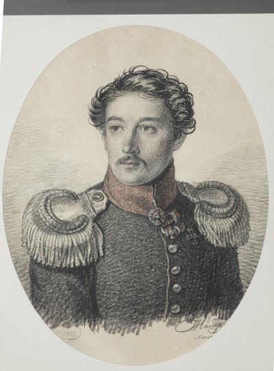 निकोले वासिलीविच खवोस्तोव का पोर्ट्रेट 1793-1837, 1822। द्वारा कार्ल वॉन हम्पेलन