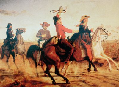 टेरी के टेक्सास रेंजर्स, c.1845 (कैनवास पर तेल) द्वारा कार्ल वॉन इवान्स्की