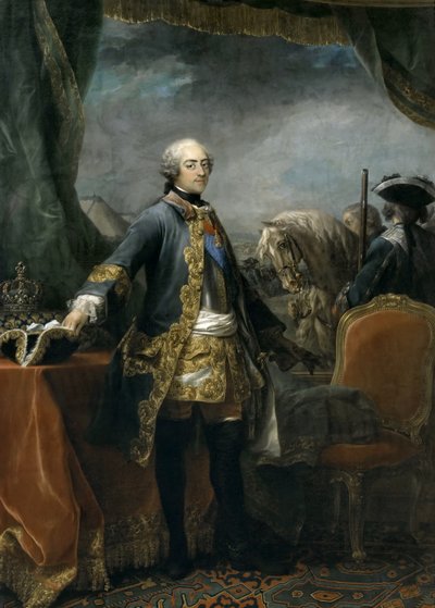 राजा लुई XV 1710-1774 का पोर्ट्रेट द्वारा कारल वैन लू