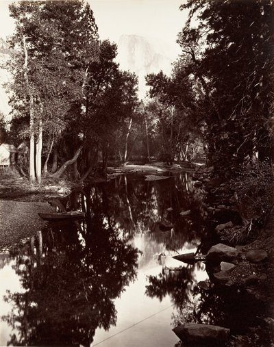 साउथ डोम, 6,000 फीट, योसेमाइट, सीए। 1872, मुद्रित सीए। 1876. द्वारा कार्लटन ई. वॉटकिंस।
