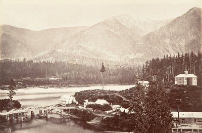 कैस्केड, ओरेगन, 1867, मुद्रित सीए। 1876. द्वारा कार्लटन एम्मन्स वॉटकिंस