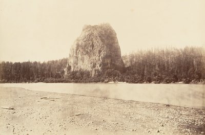 कैसल रॉक, ओरेगन, 1867, मुद्रित सीए। 1876. द्वारा कार्लटन एम्मन्स वॉटकिंस