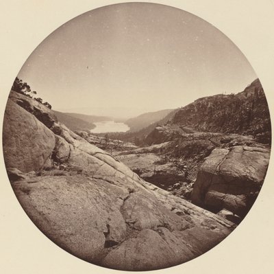 डोनर लेक, कैलिफ़ोर्निया, सी। 1860 के दशक। द्वारा कार्लटन एम्मन्स वॉटकिंस