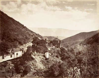 हॉट सल्फर स्प्रिंग्स, सांता बारबरा, 1876, मुद्रित सीए। 1876. द्वारा कार्लटन एम्मन्स वॉटकिंस