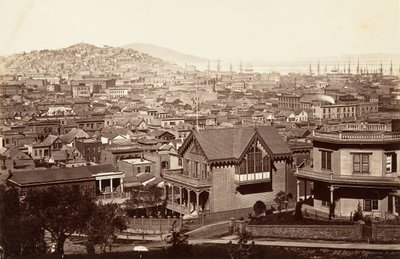 सैन फ्रांसिस्को, रिनकोन हिल से, 1864, सीए मुद्रित। 1876. द्वारा कार्लटन एम्मन्स वॉटकिंस