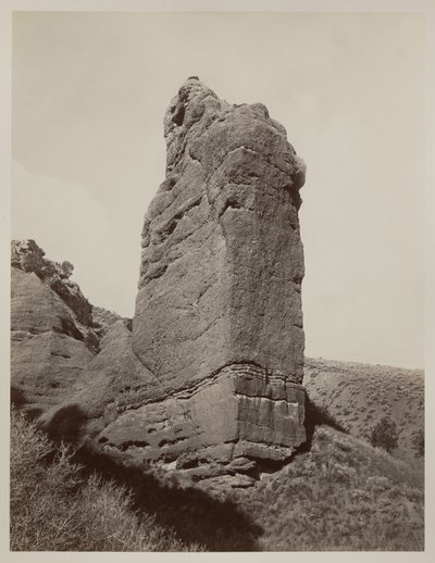 सेंटिनल रॉक, इको कैनियन, यूटा, 1873-74 द्वारा कार्लटन ई। वॉटकिंस