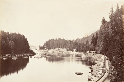 टूथ ब्रिज, ओरेगन, 1867, मुद्रित सीए। 1876. द्वारा कार्लटन एम्मन्स वॉटकिंस