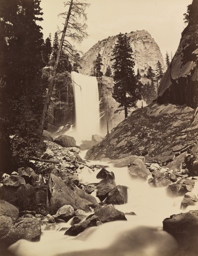 वर्नल फॉल, योसेमाइट, 1865-66, मुद्रित सीए। 1875. द्वारा कार्लटन एम्मन्स वॉटकिंस