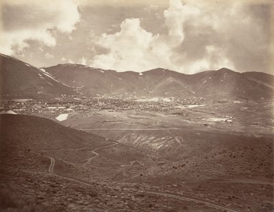 वर्जीनिया सिटी, 1875, सीए मुद्रित। 1876. द्वारा कार्लटन एम्मन्स वॉटकिंस