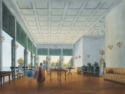 मिस्खोर के नारीशकिन पैलेस में आंतरिक, 1841-1842। द्वारा कार्लो बोसोली