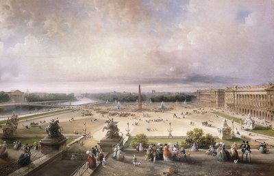 प्लेस डे ला कॉनकॉर्ड, पेरिस, 1853 द्वारा कार्लो बोसोली