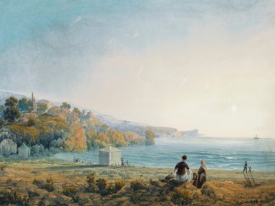 क्रीमिया में मिस्कोर का दृश्य, 1841-1842। द्वारा कार्लो बोसोली