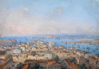 सेवस्तोपोल का दृश्य, 1860s-1870s द्वारा कार्लो बोसोली