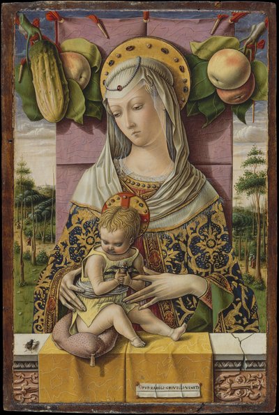 मैडोना एंड चाइल्ड, सीए। 1480। द्वारा Carlo Crivelli
